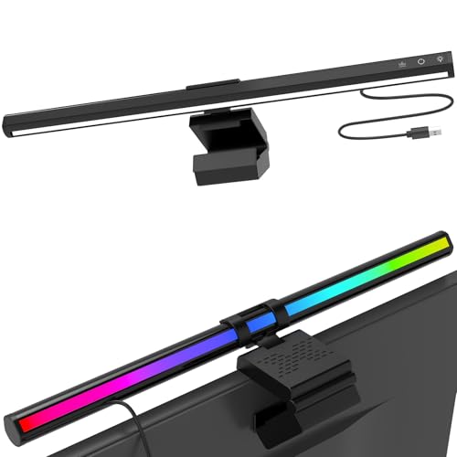 16.6" RGB Monitor Light Bar, LED Lighting for Flat Computer Monitors