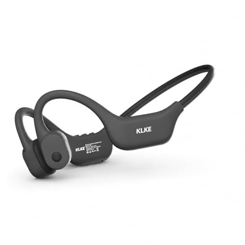 KLKE Bone Conduction Headphones for Running with mic and Rear Safety Light