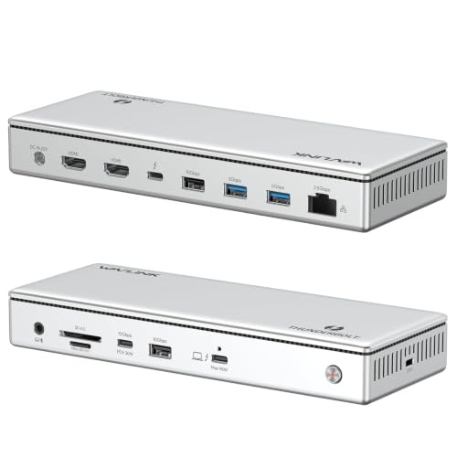 WAVLINK Thunderbolt 4 Dock with 4K HDMI Dual Monitor for Mac or Windows