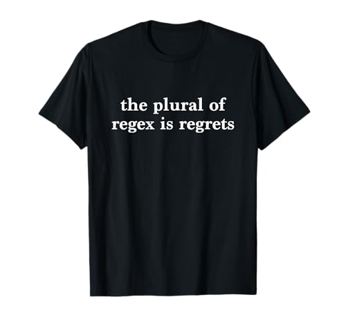 Funny Regex Programming - AI ML Coder Software Engineers T-Shirt