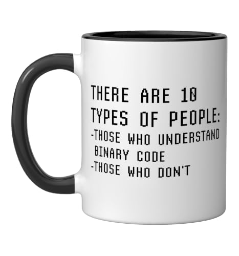 There Are 10 Types Of People Those Who Understand Binary Ceramic Mug, Black/White, 11oz