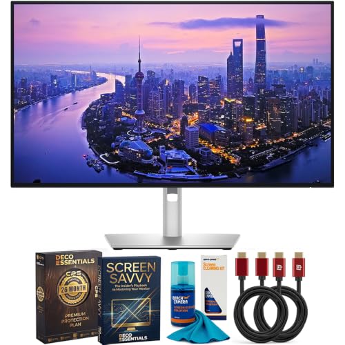 Dell UltraSharp 27" IPS Black Thunderbolt Hub Monitor DELL-U2725QE Bundle