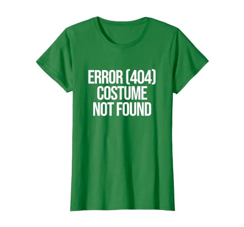 Funny Computer Programmer Developer Lazy Halloween Costume T-Shirt, Women, Kelly Green, Medium