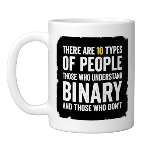 There Are 10 Types Of People Funny Binary Ceramic Mug, White, 11oz