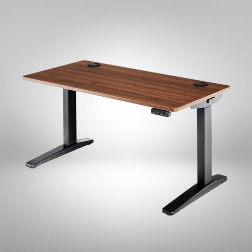 UPLIFT DESK V3 Essential Electric Standing Desk, 46" x 24" Walnut Top - Adjustable Height Desk with Dual Motors, Memory Keypad, Integrated Cable Management, Meets ANSI/BIFMA