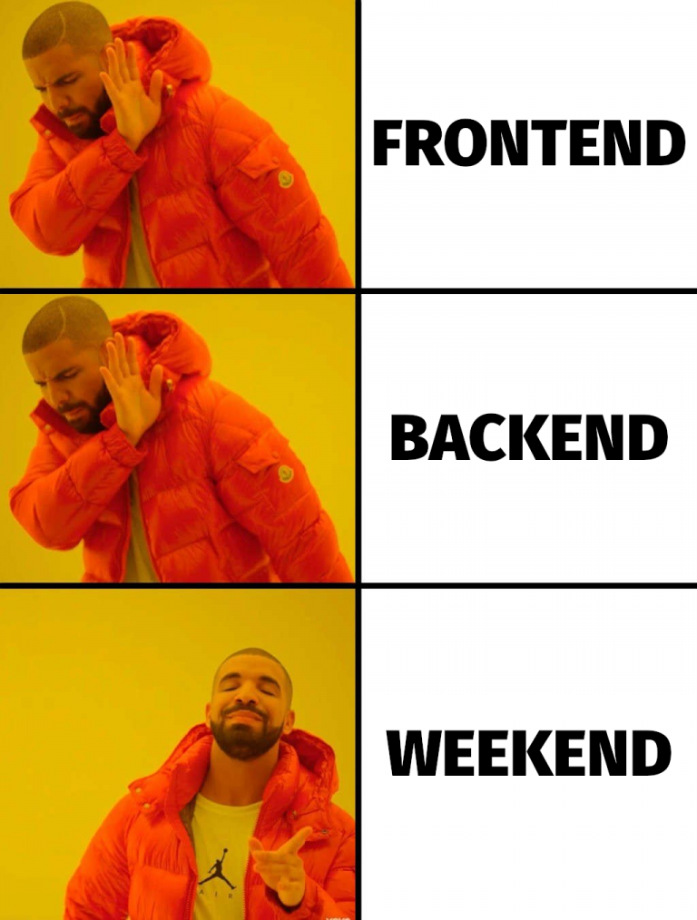 Weekends are my choice! – ProgrammerHumor.io