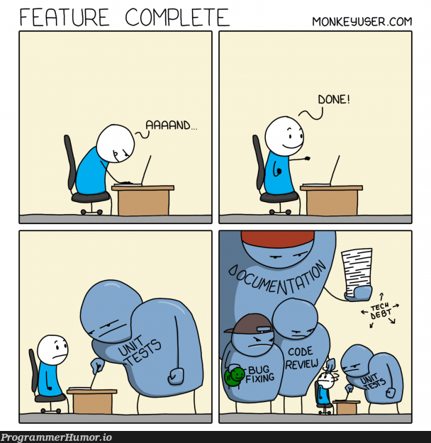 Feature Complete | feature-memes | ProgrammerHumor.io