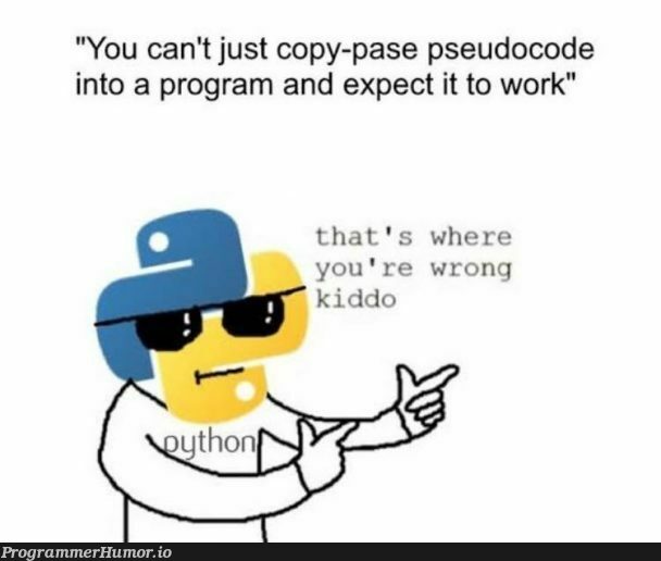 Python Be Like Programmerhumor Io