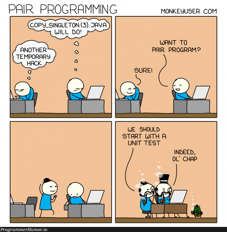 monkeyuser knows it do be like that. | java-memes, program-memes, test-memes, unit test-memes, IT-memes | ProgrammerHumor.io