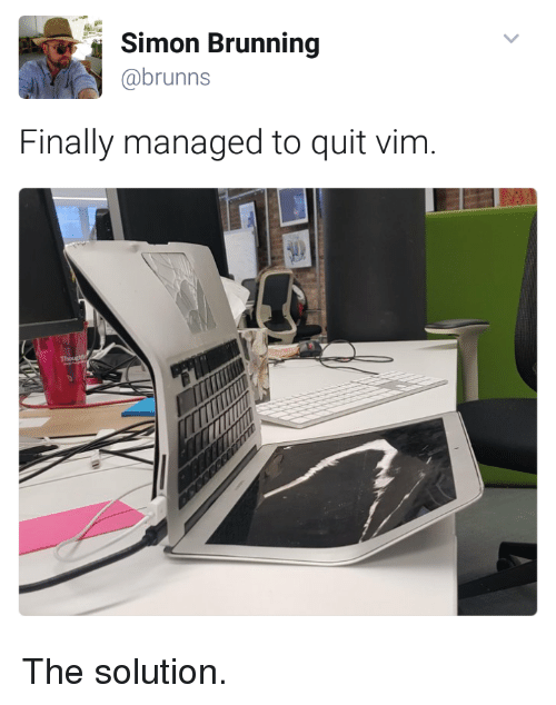 Make the comment section look like someone trying to quit Vim | vim-memes, try-memes, comment-memes | ProgrammerHumor.io