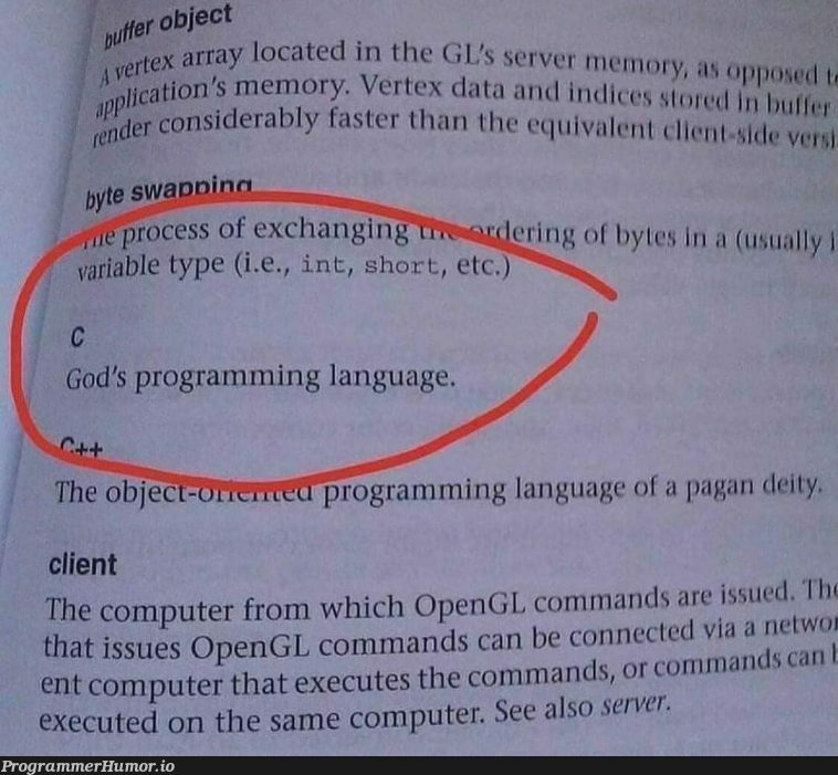 Bruh! (P.S. - don't miss out the C++ one, below C) | programming-memes, computer-memes, program-memes, server-memes, array-memes, c++-memes, loc-memes, command-memes, data-memes, object-memes, cli-memes, ide-memes, language-memes, programming language-memes | ProgrammerHumor.io