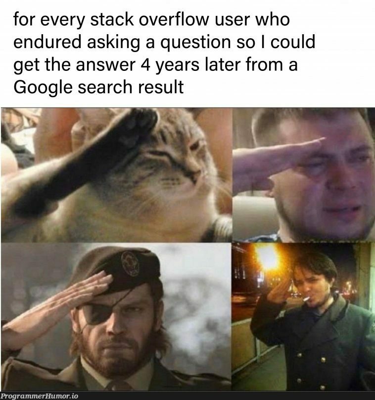 They deserve more than this meme tbh | stack-memes, stack overflow-memes, google-memes, google search-memes, search-memes, overflow-memes | ProgrammerHumor.io