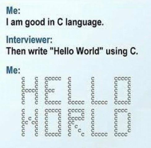 C+ | c-memes, language-memes, interview-memes | ProgrammerHumor.io