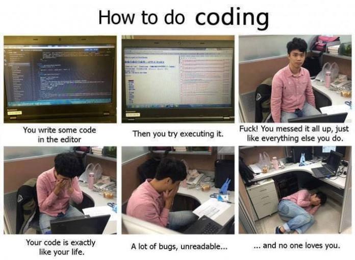 Sometimes I don't even know why I try. | code-memes, try-memes, bugs-memes, bug-memes, IT-memes | ProgrammerHumor.io