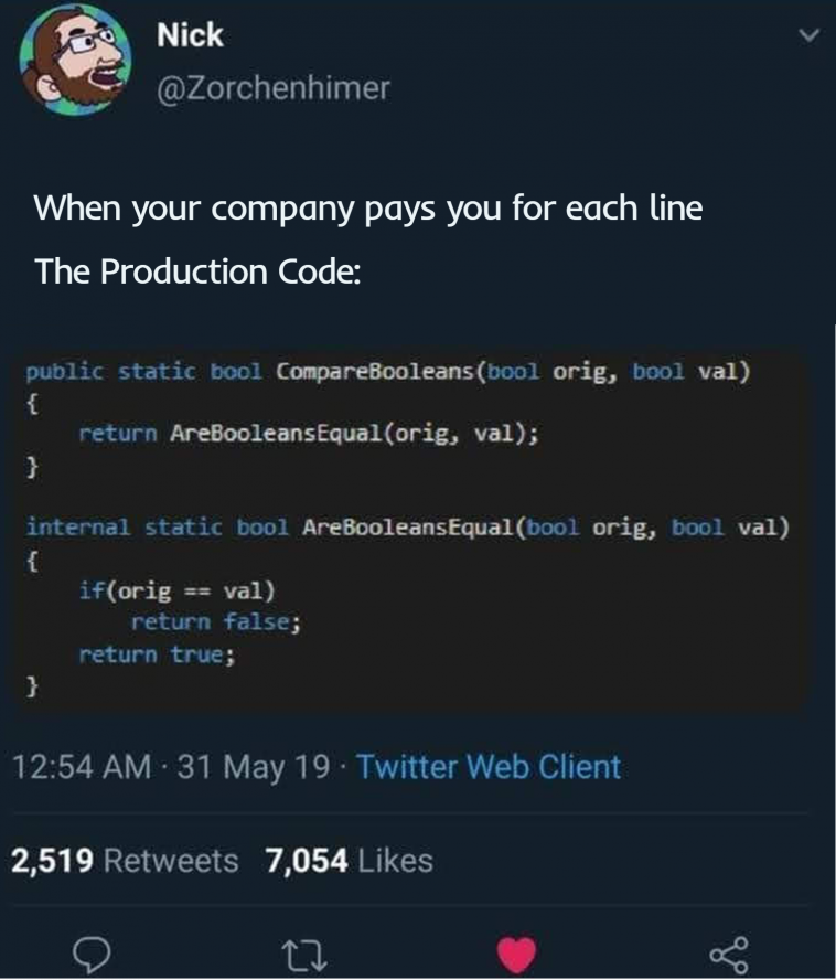 The reason why Java developers are billionaires & Java is super verbose😅😂 | developer-memes, code-memes, java-memes, web-memes, cli-memes, production-memes, twitter-memes, retweet-memes, public-memes, product-memes | ProgrammerHumor.io