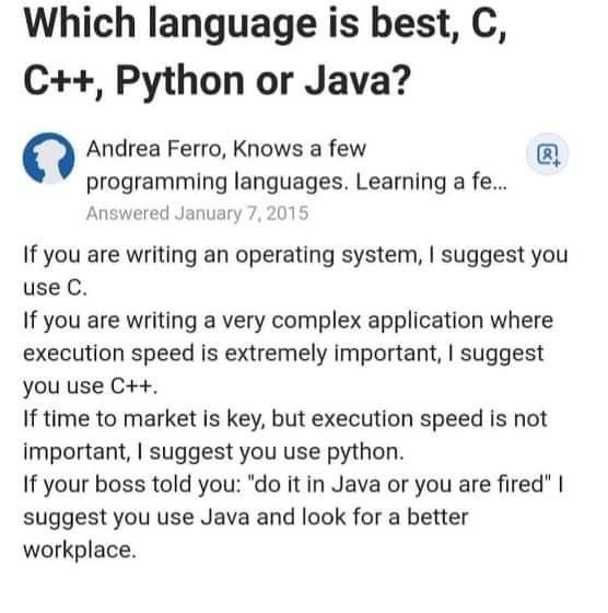 Java is the best | programming-memes, java-memes, python-memes, program-memes, c++-memes, IT-memes, language-memes, programming language-memes, operating system-memes | ProgrammerHumor.io