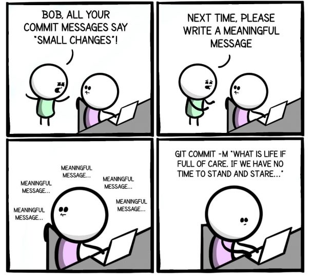A meaningful commit message | git-memes | ProgrammerHumor.io