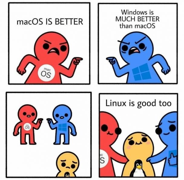 Who else love Linux ❤️ | linux-memes, ux-memes, windows-memes, macos-memes, mac-memes | ProgrammerHumor.io