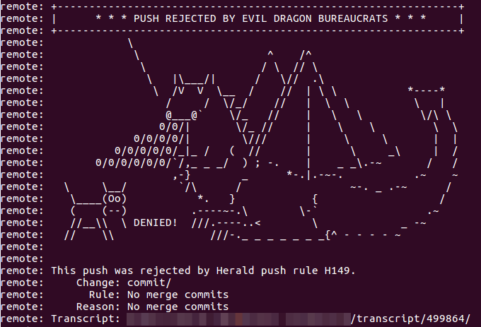 Thou shalt not push merge commits | ProgrammerHumor.io