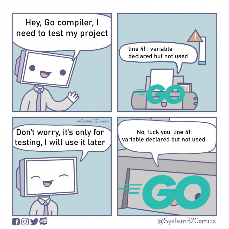 The first time I coded in Go – ProgrammerHumor.io