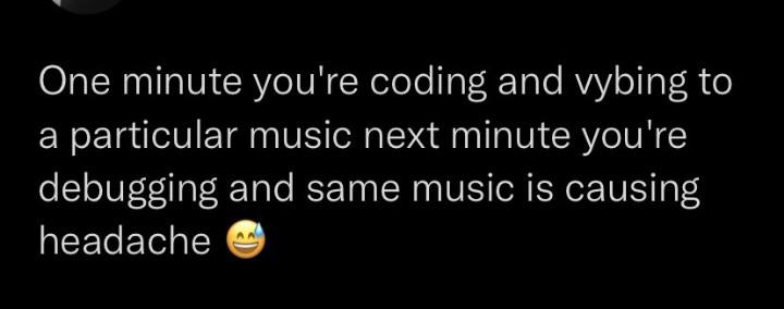 Music is therapeutic until it’s not. – ProgrammerHumor.io