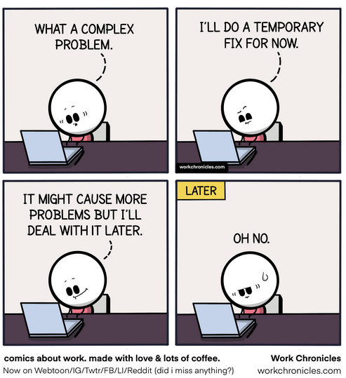 Temporary fix – ProgrammerHumor.io