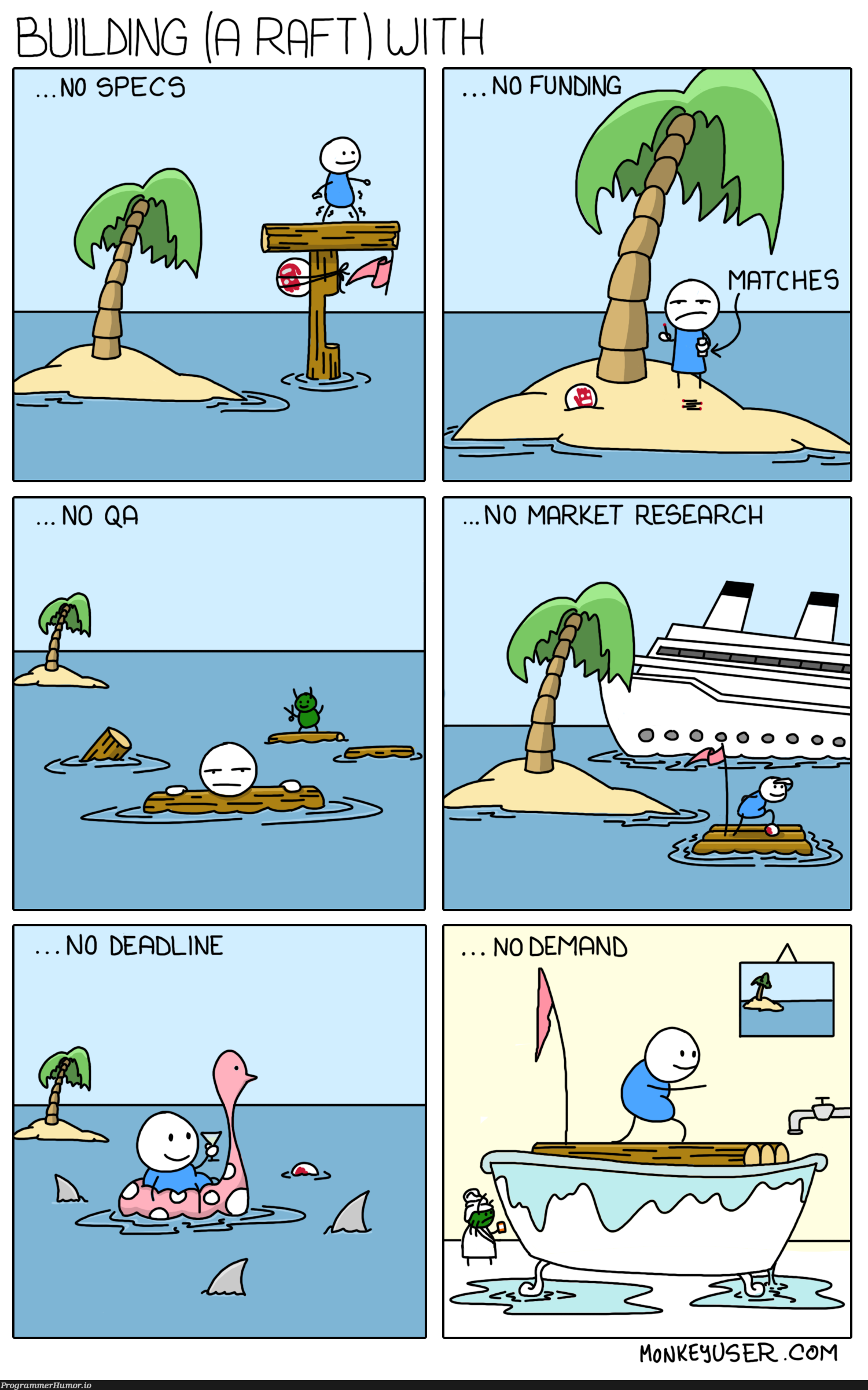 Building (a raft) with… – ProgrammerHumor.io