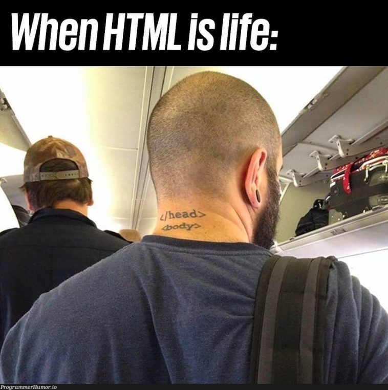 When HTML Is Life – ProgrammerHumor.io