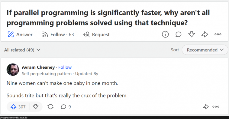 What a chad answer – ProgrammerHumor.io