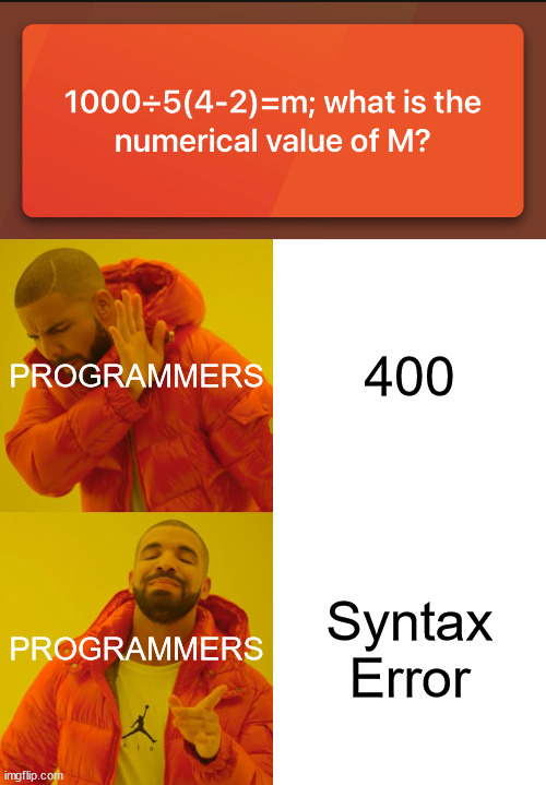 They Don’t Know About The Syntax Error – ProgrammerHumor.io