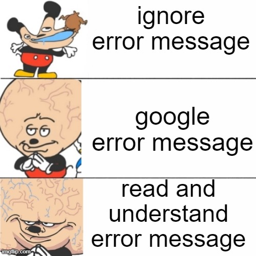 error message strategy – ProgrammerHumor.io