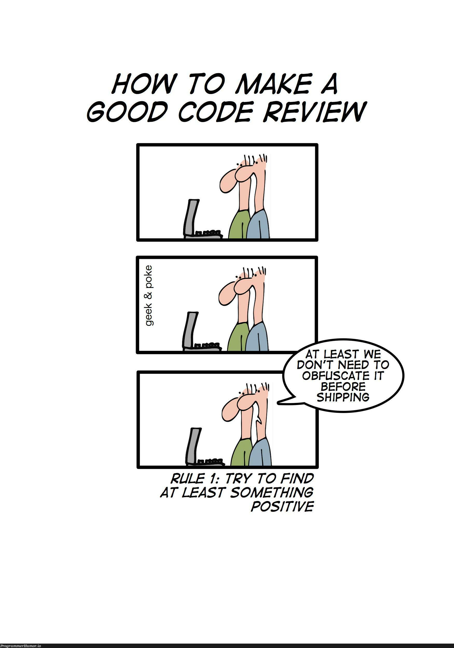 Feelings after code review – ProgrammerHumor.io