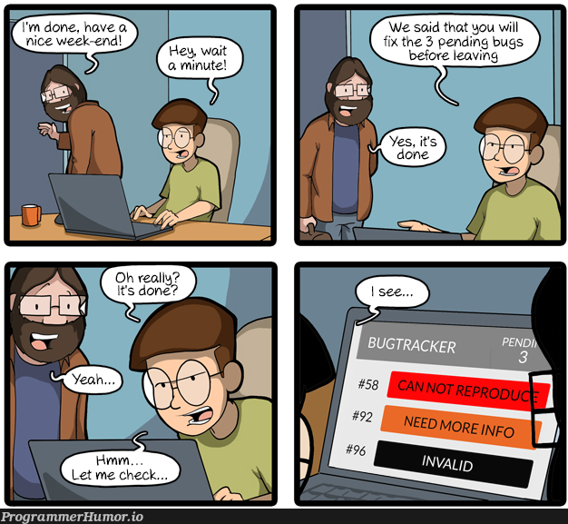 A defect can never be a programmer’s fault – ProgrammerHumor.io
