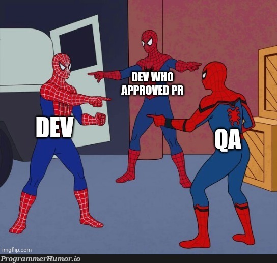 when a bug makes it to production – ProgrammerHumor.io