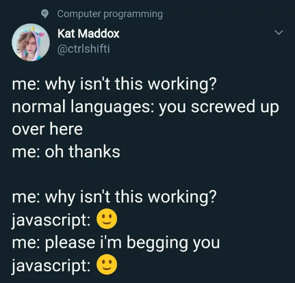 *Smiles back in Pain* – ProgrammerHumor.io