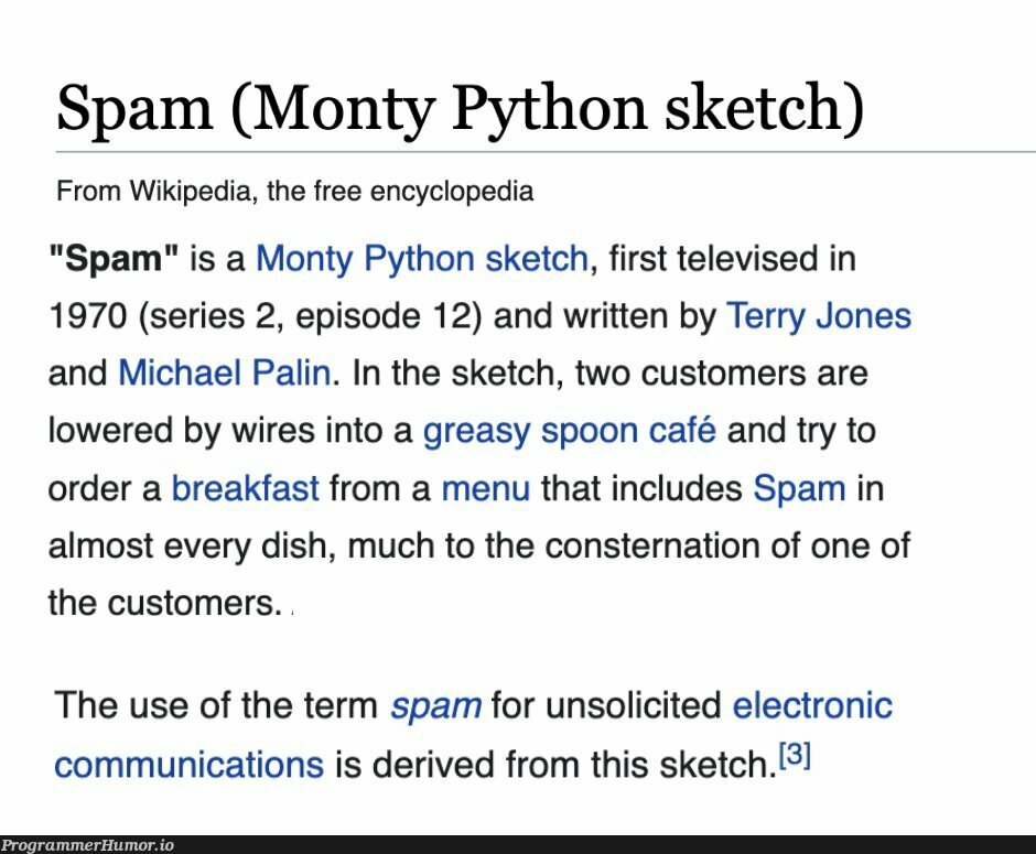 Monty Python - Spam - YouTube