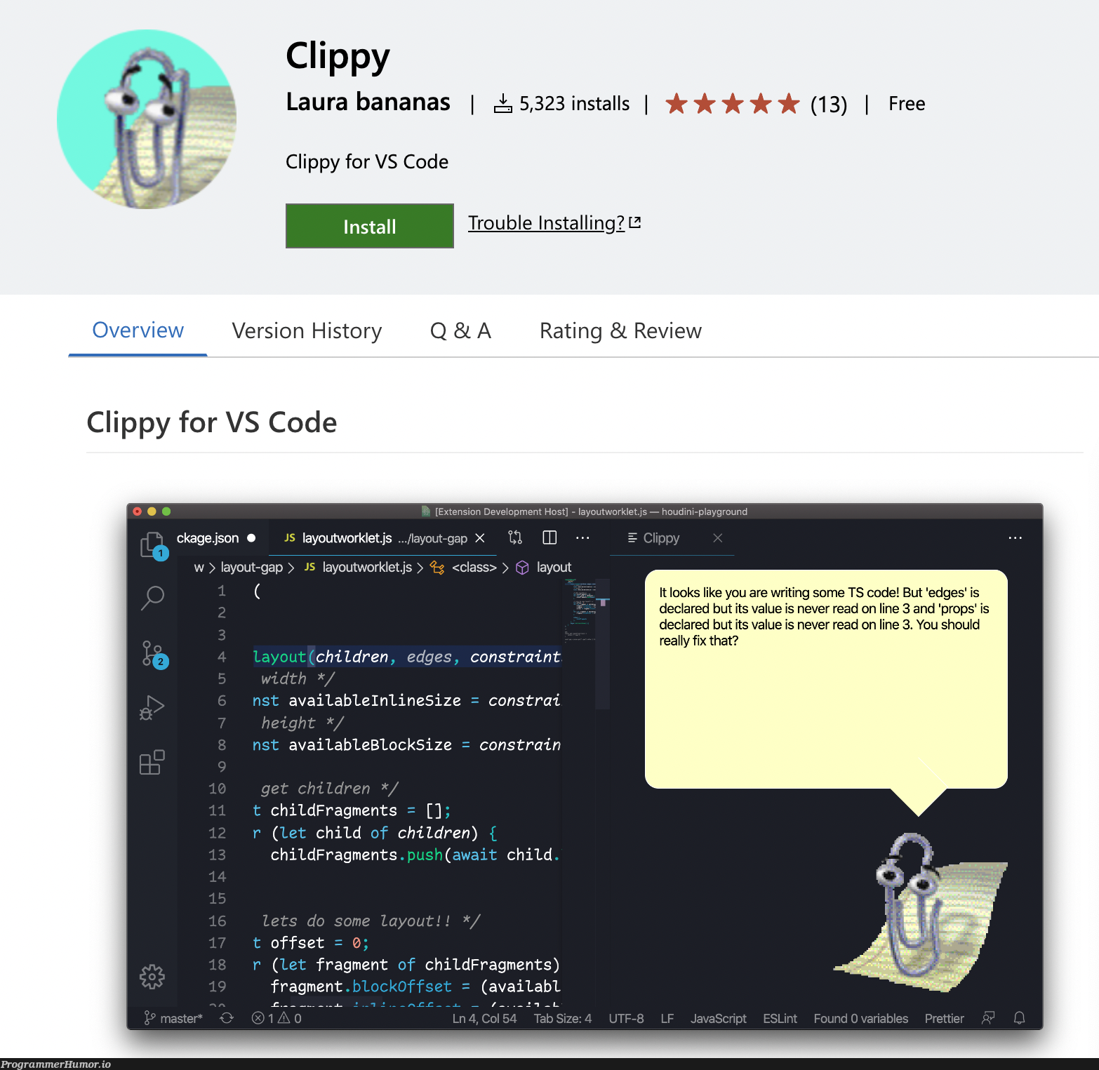 Visual Studio Code Rust Clippy