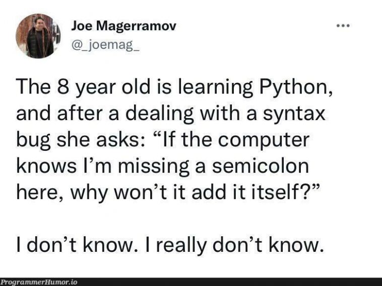 Why but why? – ProgrammerHumor.io