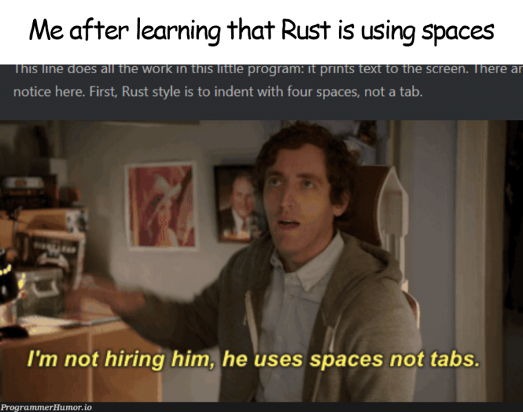 Learning Rust, I didn’t expect such a backstab – ProgrammerHumor.io